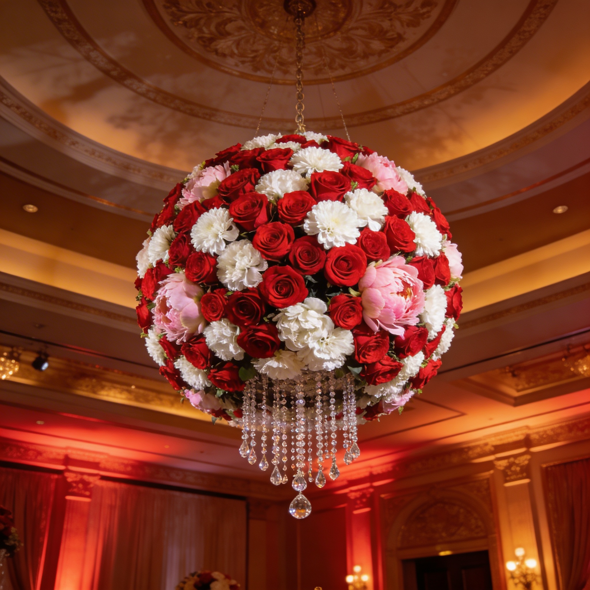 Flower chandelier